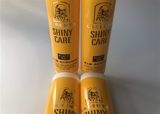 Full Printed Yellow Offset Empty Hand Cream Tubes With Silver Hot Stamping Foil Seal