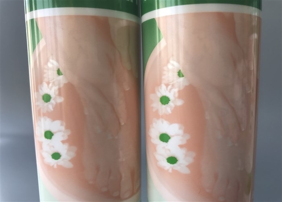 Hand And Foot Cosmetic Cream Packaging 8 Color Offset Picture Printing With Clear Flip Top Cap 177ml