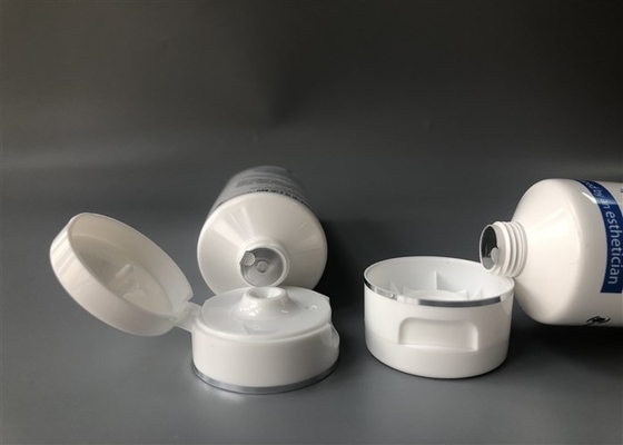 White Extruded Empty Cosmetic Tubes SKIN Cleanser Coconut With Flip Top 100ml