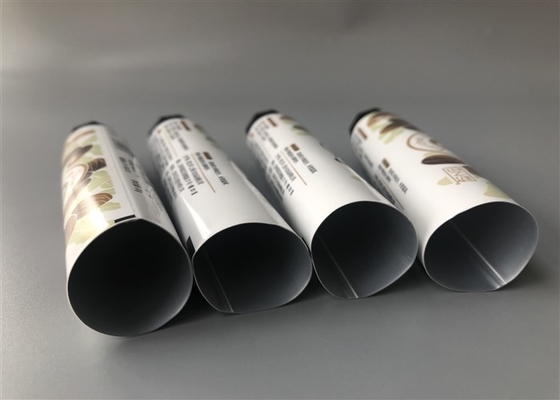 Aluminum Plastic Tube 25mm Shea Butter Hand Cream Glossy With Octagonal Cap 30g
