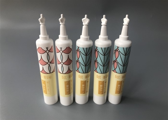 10g Empty Cosmetic Tubes Crown Head 16*82mm 6 Offset Printing Tail Open