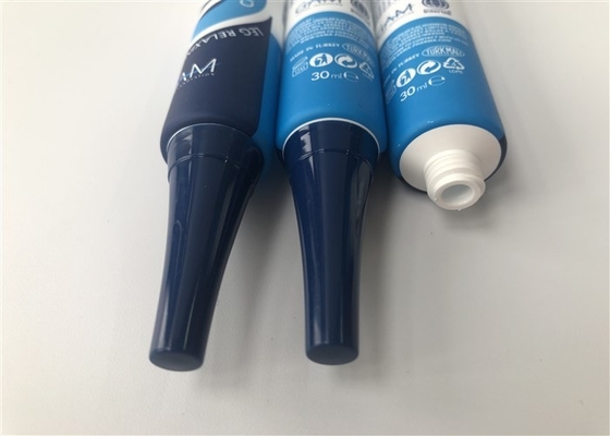 Blue Offset Printing Plastic Tube Packing Dia22 Mm 30ml Needle Insert High Sharp Hat Cap