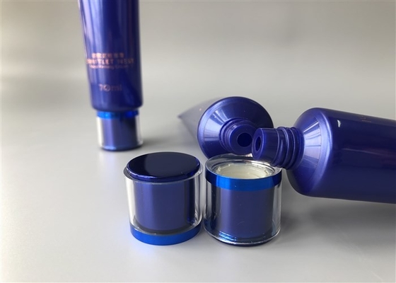 Deep Blue Pearlescent SWIFTLEF NEST Empty Cosmetic Tubes 70ml With Acrylic Cap