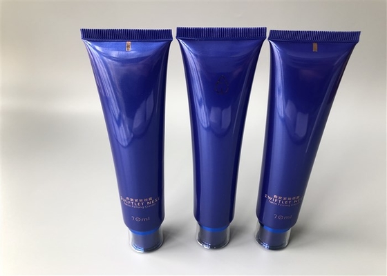 Deep Blue Pearlescent SWIFTLEF NEST Empty Cosmetic Tubes 70ml With Acrylic Cap