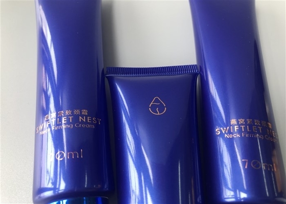 Deep Blue Pearlescent SWIFTLEF NEST Empty Cosmetic Tubes 70ml With Acrylic Cap