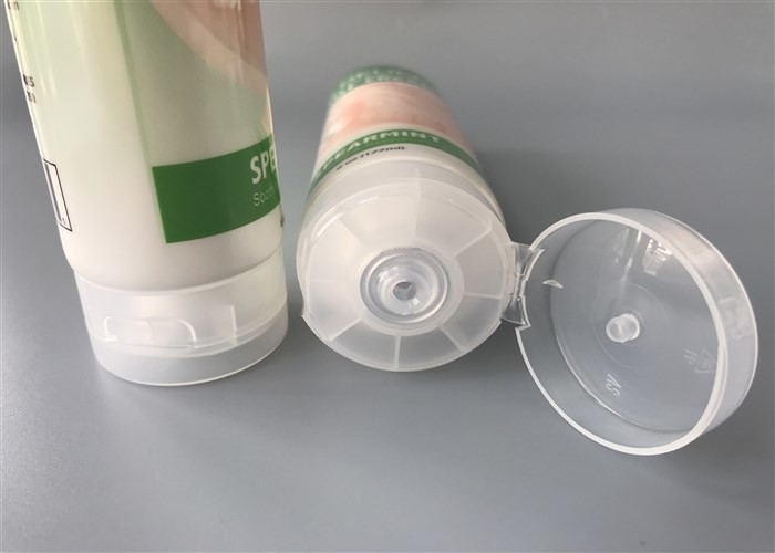 Hand And Foot Cosmetic Cream Packaging 8 Color Offset Picture Printing With Clear Flip Top Cap 177ml