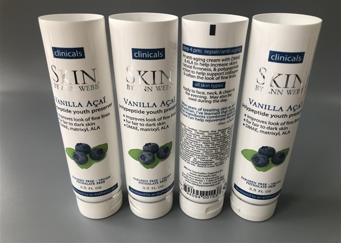 Skin By Ann Webb Clinicals Empty Lotion Tubes Hotstamping Silver Edge